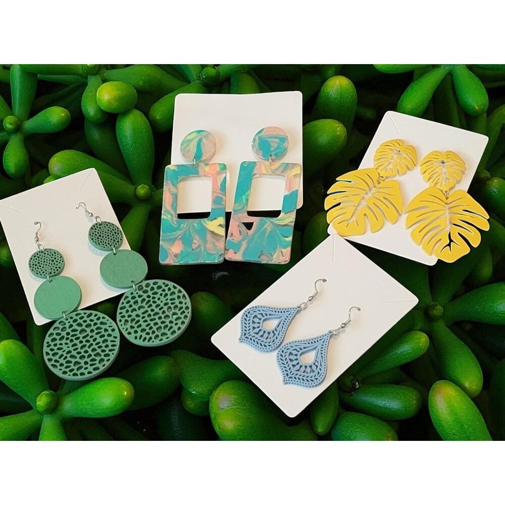 Set Of 4 Pairs of Unique Earrings (SKU #3084)